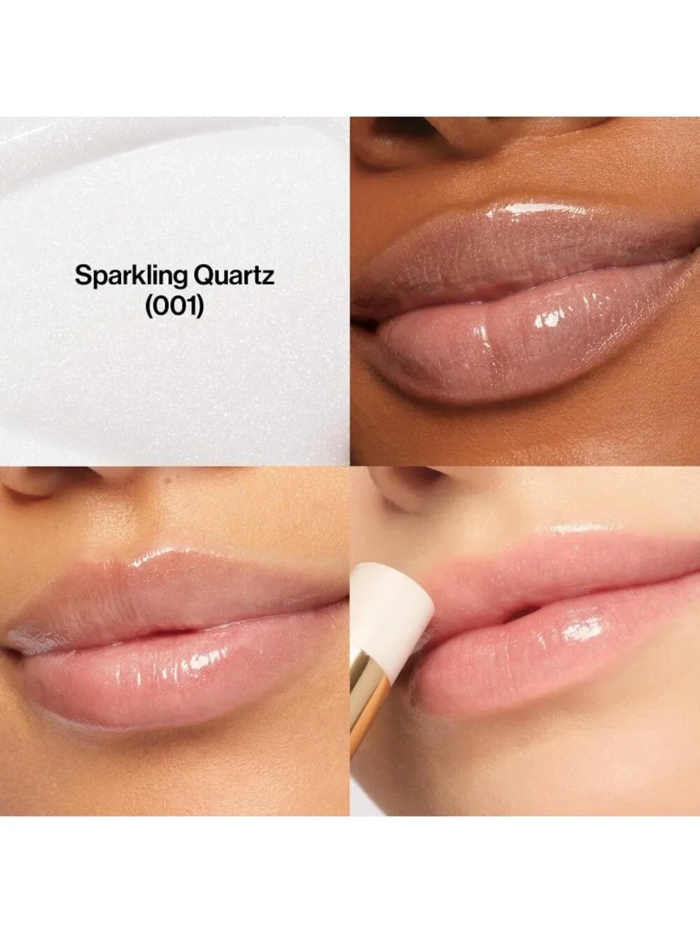 Revlon 001 Sparkling Quartz Lustrous Glass Shine Balm Hydrating Tinted Lip Gloss